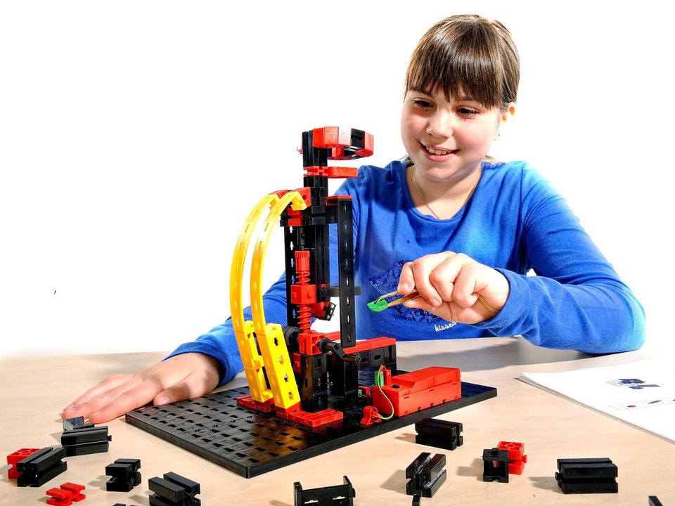 Juguete educativo, fischertechnik Optics telescopio, industria alemana. - Imagen 4